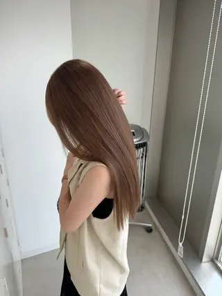 ロング カラー 店長　MANAMI ／ブリーチ／骨格ボブのヘアスタイル