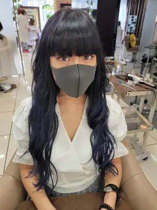 カラー ロング ママ美容師まつげ 🤍まき🤍のマツエク・マツパデザイン