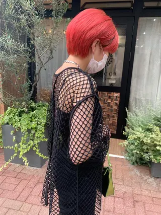 ショート カラー レイヤー/顔周り /AKARIのヘアスタイル