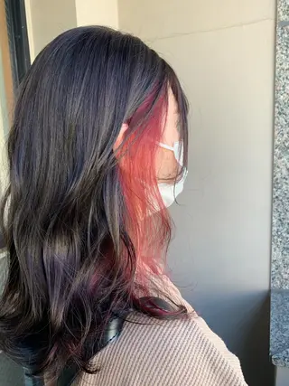 セミロング カラー yuri🌼 NUMBER 天王寺のヘアスタイル