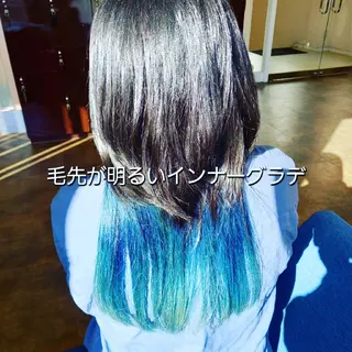 ロング カラー 飯田・髪質改善縮毛矯 正・カラー・パーマのヘアスタイル