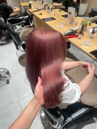 ミディアム 暖色カラー 🍒ユイ🍒のヘアスタイル