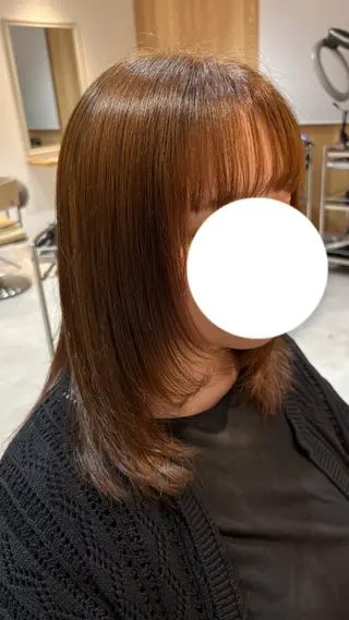 ミディアム 藤田 小波のヘアスタイル