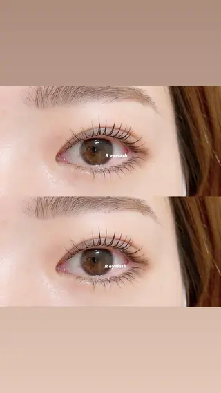 ロング カラー パーマ ヘアアレンジ メンズ キッズ ネイル マツエク・マツパ アイブロウ 𝑹 eyelashのマツエク・マツパデザイン