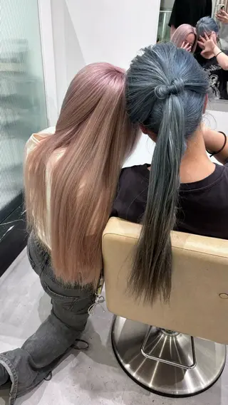 ロング カラー ハイトーンカラー/ インナー/木村黎🌞のヘアスタイル