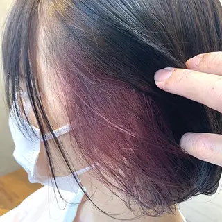 ミディアム カラー ✨️美髪矯正×似合わ せ艶カラー✨藤田透のヘアスタイル