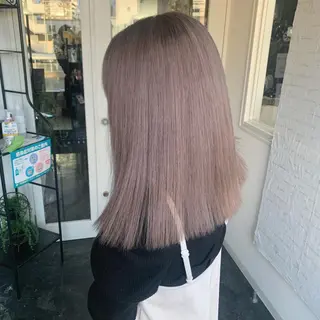 セミロング カラー 袴田 伊代のヘアスタイル