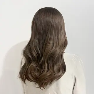 セミロング カラー ヘアアレンジ CIEL千葉店【シエル】所属・💙A O I 💙 【縮毛矯正】のヘアスタイル