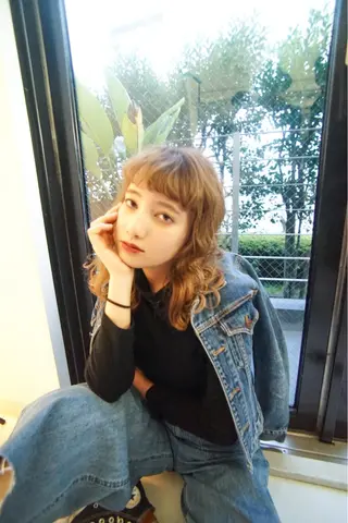 セミロング フジイ カズキのヘアスタイル