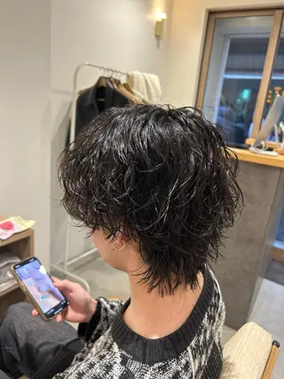 パーマ メンズ メンズパーマ専門店 【店長】⚜️イチカワのヘアスタイル
