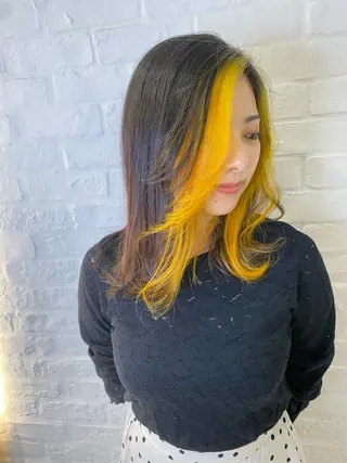 セミロング 🍀透明感抜群🍀/ ハイトーンカラーのヘアスタイル