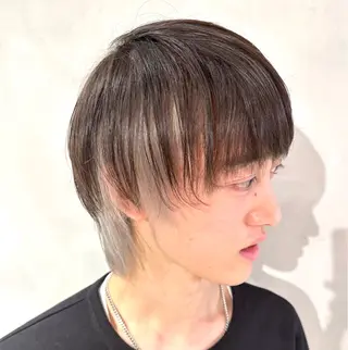 ショート カラー メンズ デザインカラー/パー マ🦖外岡咲希🦖のヘアスタイル