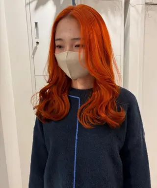 セミロング カラー 河野 いずみのヘアスタイル