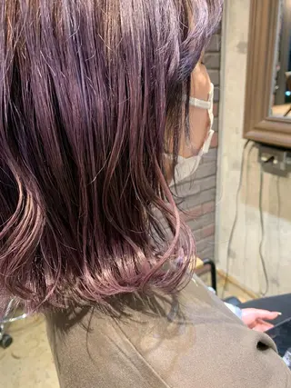 ショート カラー 吉沢遣人/レイヤー 艶カラー/パーマのヘアスタイル