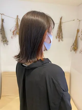 ミディアム カラー はだゆうき @hadadan08のヘアスタイル