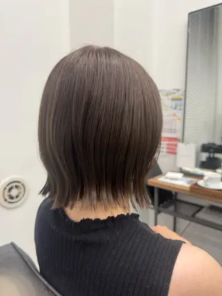 ショート カラー 𝘀𝗮𝗲/柏の葉 / パーマモデルのヘアスタイル