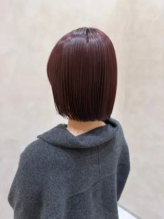 ミディアム 酸性ストレート 青木優磨のヘアスタイル