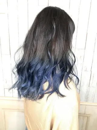 ロング カラー デザインカラー🎨 下北沢 / 磯部のヘアスタイル