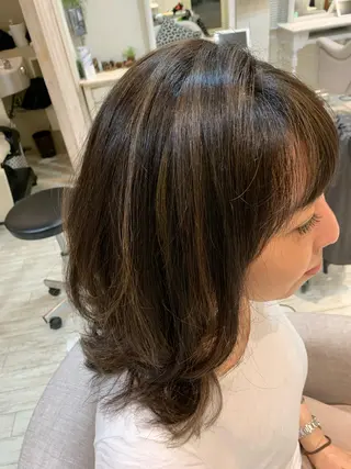 ミディアム if所属・大崎if ほりはるかのヘアスタイル