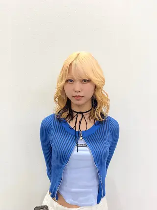 ミディアム 🦁ハイトーン/ 透明感/かずや🦁のヘアスタイル