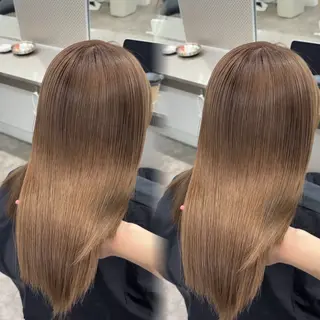 ミディアム カラー 吉成 葉南のヘアスタイル