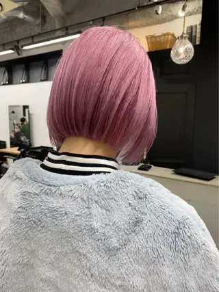 ショート カラー ヘアアレンジ 韓国/ハイトーン/ ボブ🎀MIKU🎀のヘアスタイル