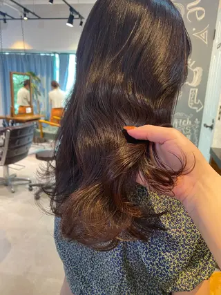 セミロング GO TODAY SHAiRE SALON 原宿Stella店所属・𓍯柔らかhair 𓍯 yukinoのヘアスタイル