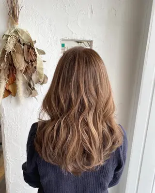 セミロング カラー パーマ ヘアアレンジ 美容室 ソンリエのヘアスタイル