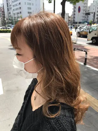 セミロング Ash宮前平店 鈴木和也のヘアスタイル