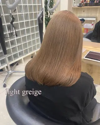 セミロング カラー 韓国ヘア／艶カラー minamiのヘアスタイル