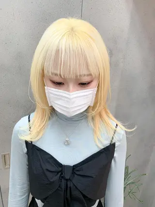 ミディアム カラー raika .のヘアスタイル