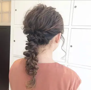 ヘアアレンジ 🦋ミルクティーベー ジュ🦋mayukiのヘアスタイル