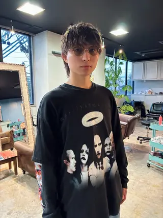 カラー メンズ 金山/メンズパーマ 西村侑真のヘアスタイル