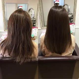 ミディアム 髪質改善エイジングケ ア専門美容室チアフルのヘアスタイル