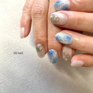 ミディアム pllia beautyのネイルデザイン