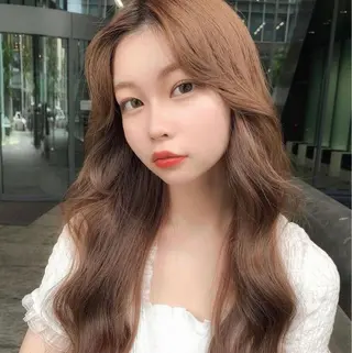 ロング 透明感カラー/カット 髪質改善/森栄範のヘアスタイル