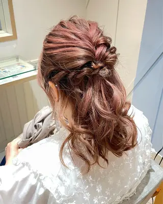 セミロング 暖色/ハイトーン 🎀mizukiのヘアスタイル