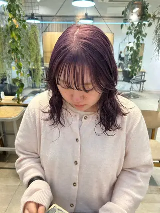 セミロング カラー ケアパーマ/ブリーチ daisukeのヘアスタイル