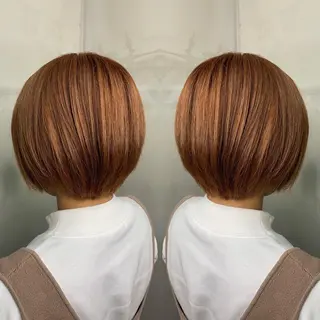 ショート カラー レイヤーカット/ 艶カラー/RYOMAのヘアスタイル