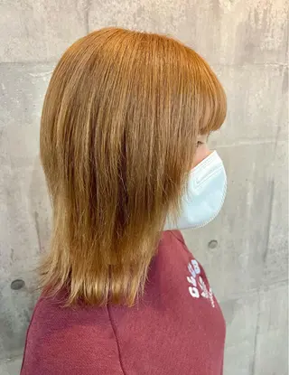 ミディアム カラー レイヤー/韓国 ハイトーン興津史弥のヘアスタイル