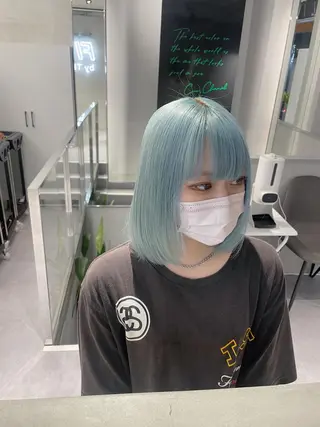 ショート カラー ikuma/ ミルクティーのヘアスタイル