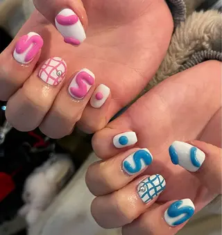 ネイル 文 /個性派ネイルのネイルデザイン