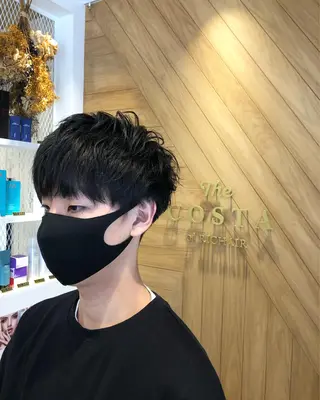 ショート メンズ 鈴村 大介のヘアスタイル