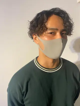 ミディアム パーマ メンズ 🔹YUTA🔹 メンズパーマのヘアスタイル