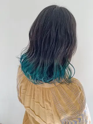 ミディアム カラー 新井 広之のヘアスタイル