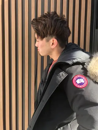 ショート カラー メンズ Vir by browのヘアスタイル