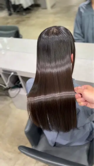 ロング 【ヤバ髪から美髪へ】 縮毛矯正特化アチワのヘアスタイル