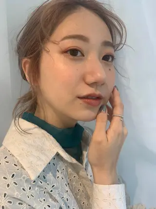 ミディアム カラー ヘアアレンジ UNU【ユヌ】所属・*UNU* RICOのヘアスタイル