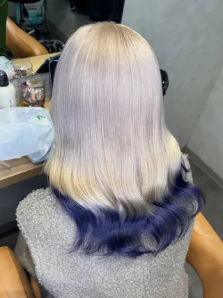 ロング カラー SALOWIN札幌大通り所属・札幌ハイトーン/ ブリーチカラー/ドイのヘアスタイル