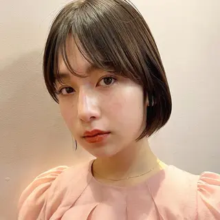 ショート カラー 🌱小顔ヘア/ボブ ミディアム/双葉🌱のヘアスタイル